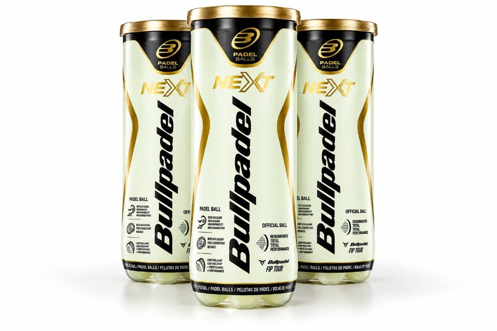 Bundel 3 tubes Bullpadel Next padelballen, Enlèvement ou Envoi, Neuf, Balles de padel