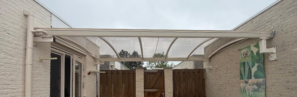 Aadler luxe aluminium glazen overkapping, Tuin en Terras, Overkappingen, Ophalen, Gebruikt, Overige typen
