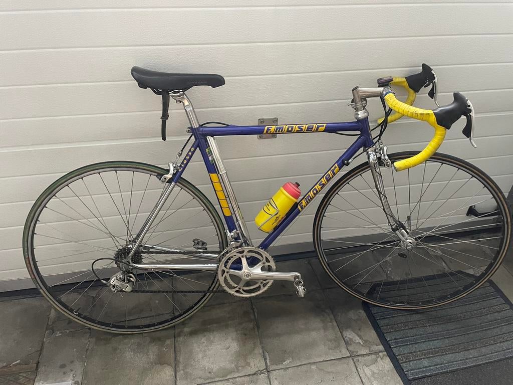 Vintage racefiets Moser ~ campagnolo, Fietsen en Brommers, Ophalen, Zo goed als nieuw, Staal
