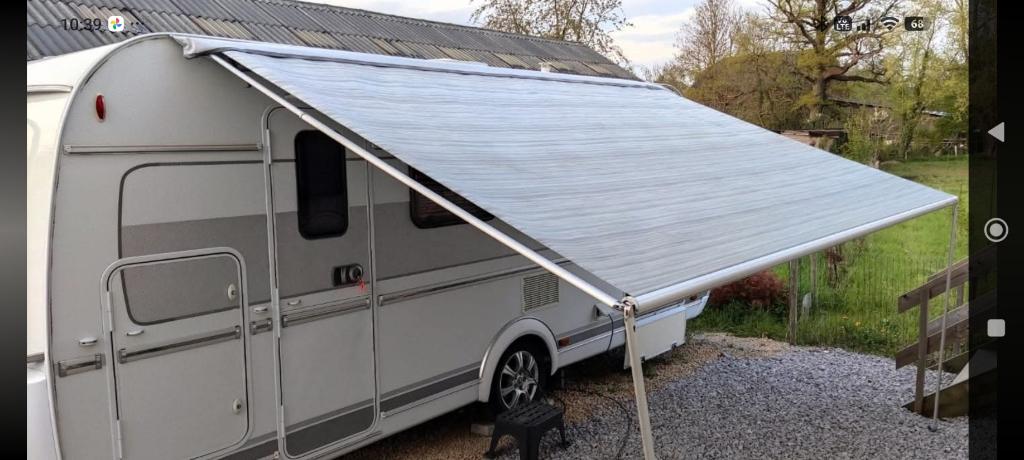 Fiamma Caravanstore XL 410 Gris + auvent ZIP Complet + Tapis, Caravans en Kamperen, Kampeeraccessoires, Ophalen, Zo goed als nieuw