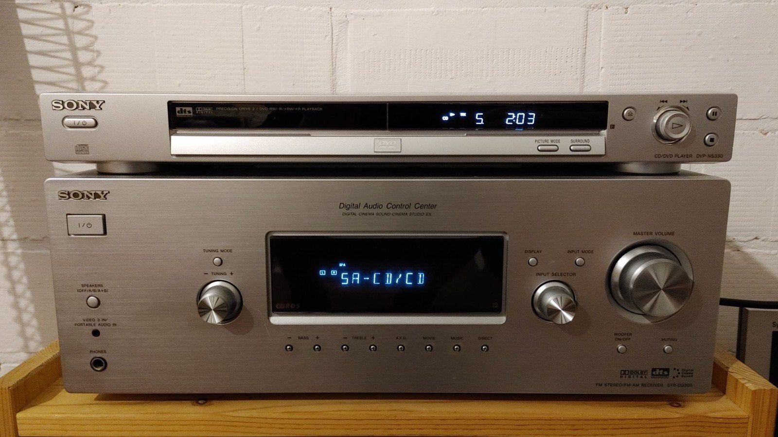 Sony versterker en CD player + Jamo luidsprekers, TV, Hi-fi & Vidéo, Enlèvement, Comme neuf, 120 watts ou plus, Sony