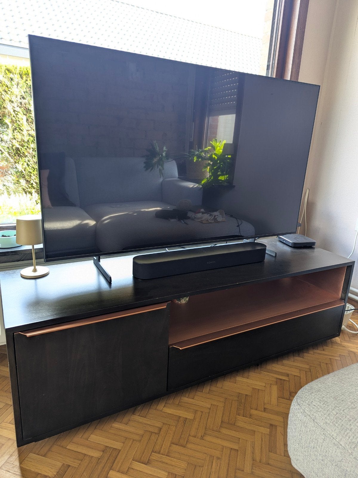 Tv kast hout, Huis en Inrichting, Ophalen, Gebruikt, 100 tot 150 cm, Eikenhout