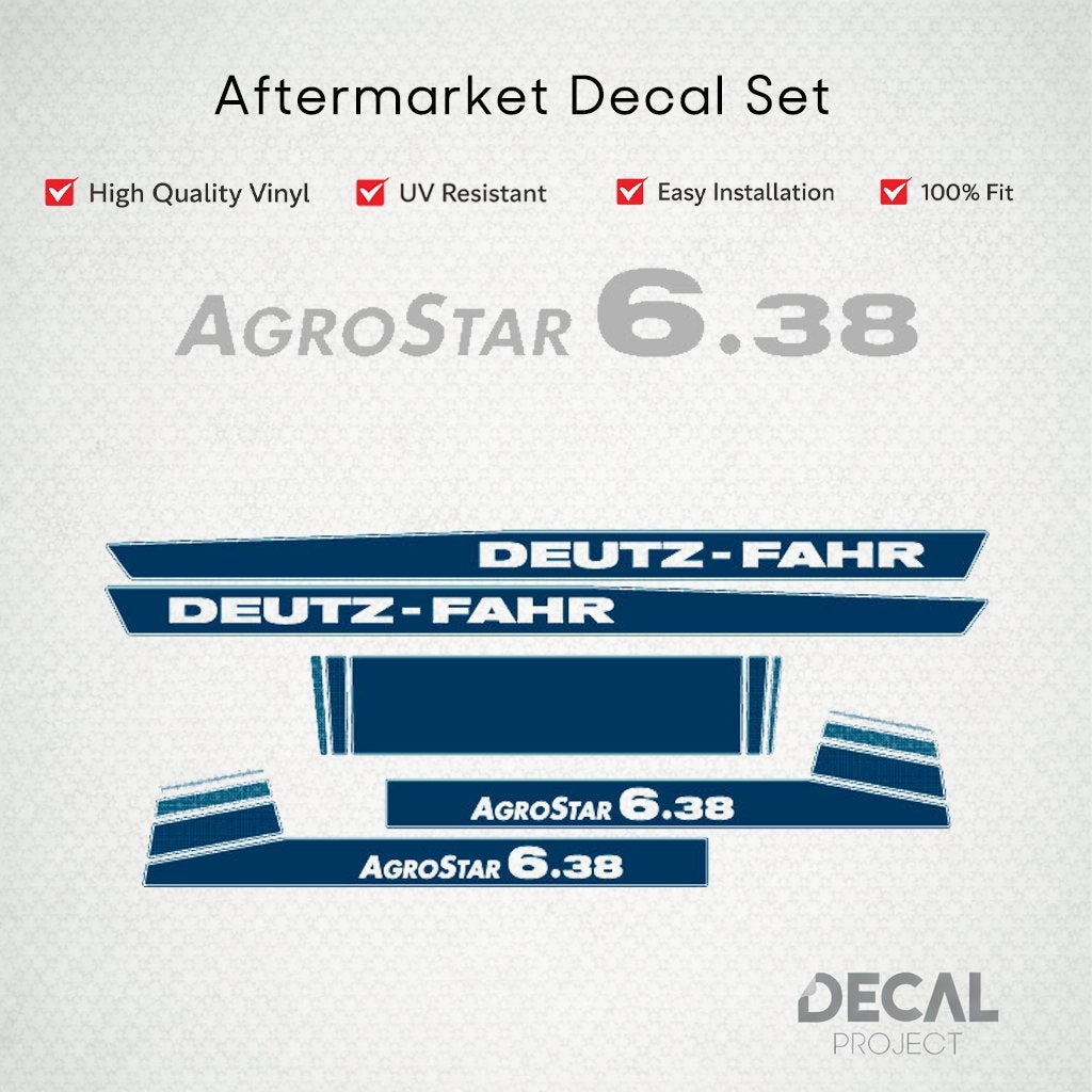 Autocollants de rechange Deutz AgroStar série 6, Envoi