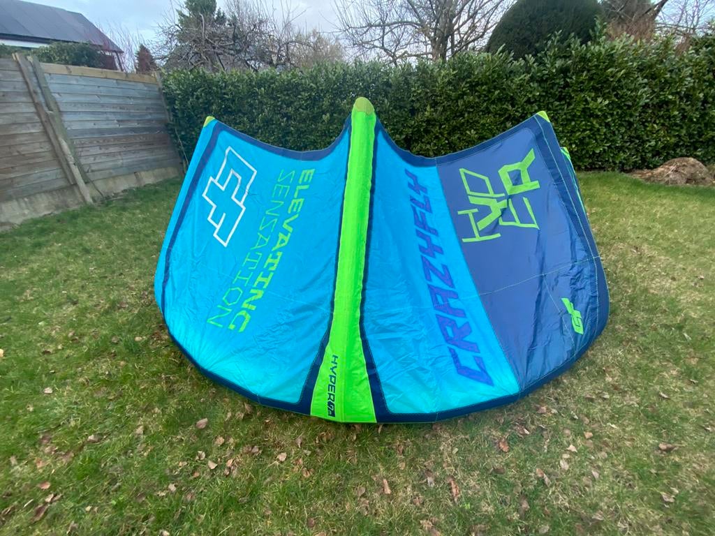 Aile de kitsurf Crazyfly Hyper 7m  2020 blue, Enlèvement, Comme neuf