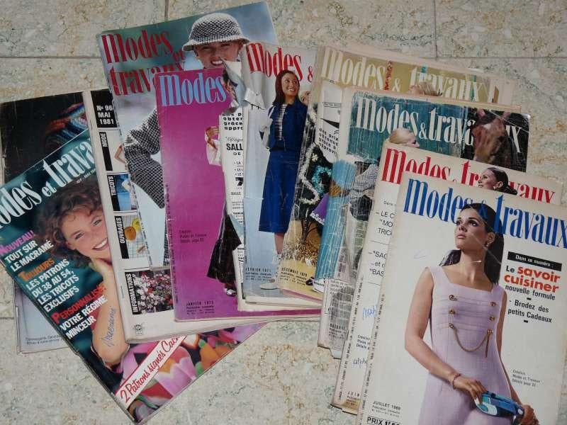 Magazine francophone « Modes et travaux », Enlèvement ou Envoi, Utilisé, Broderie ou Couture