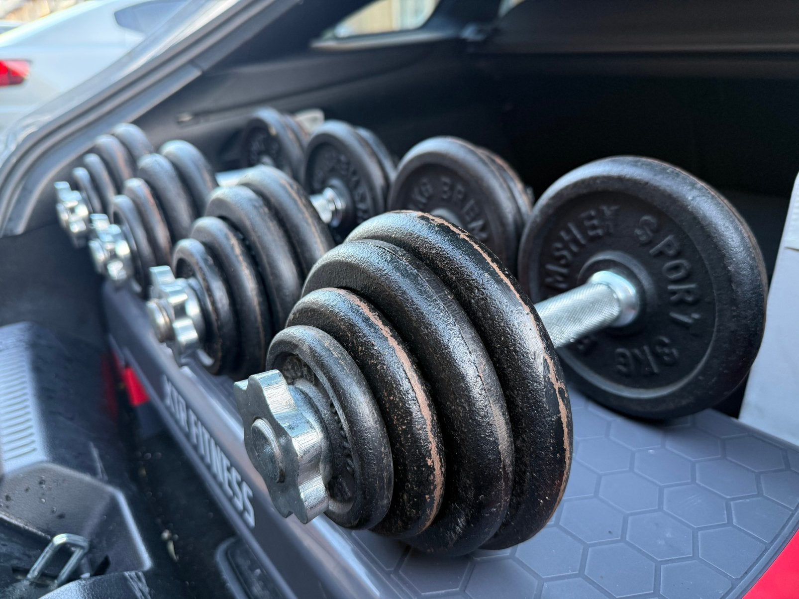 Bremshey Sport halterset – 4 halters + 52 kg aan gewichten, Ophalen, Gebruikt, Armen, Halterset