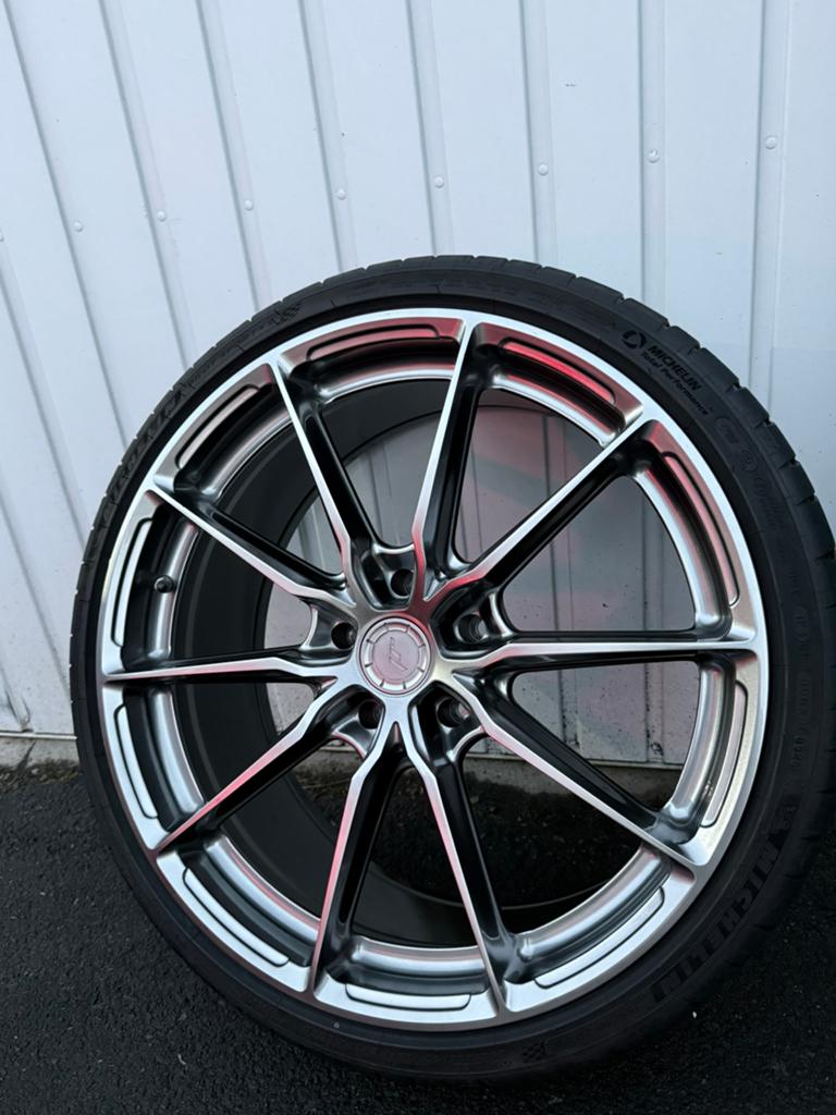 Japan Racing jr37 / 5x120 met nieuwe banden, Ophalen, Velg(en), Nieuw, 20 inch