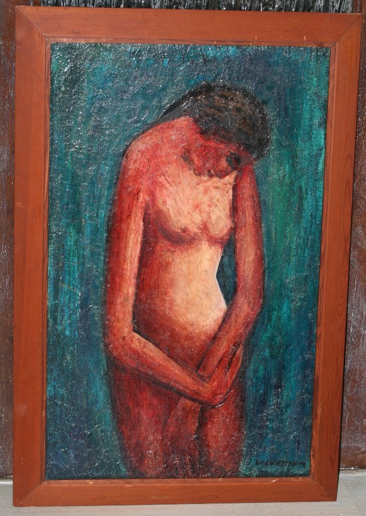 Veldeman - Schilderij olie op paneel - Gesigneerd, Ophalen of Verzenden, Gesigneerd, Olieverf, Paneel