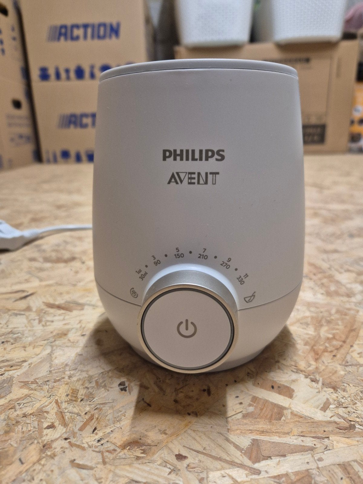 Philips flessenwarmer, Ophalen, Babyfles