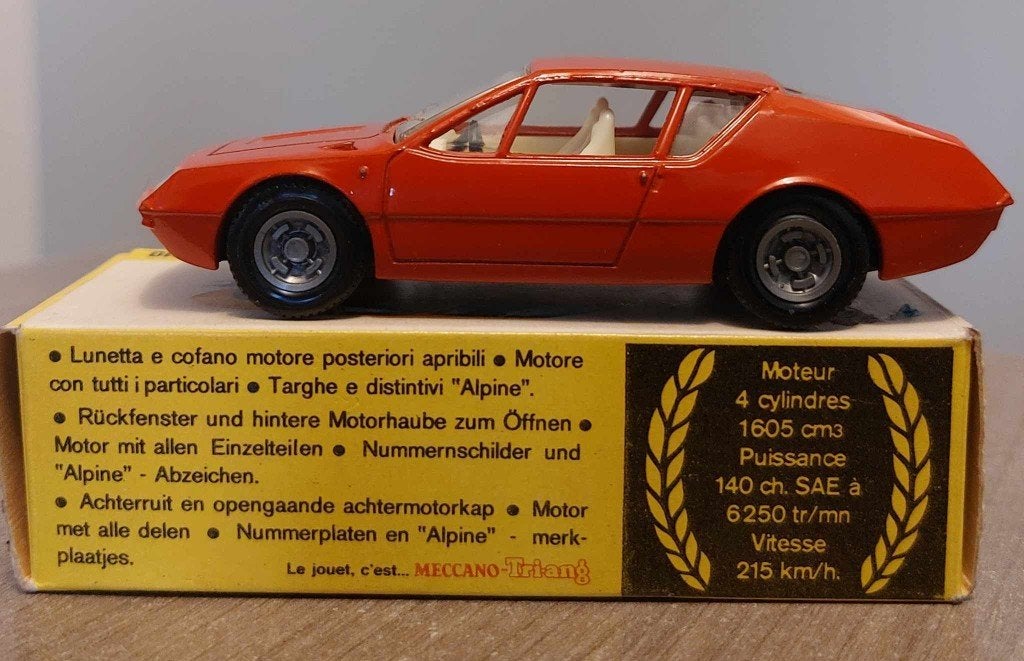DINKY  TOY ALPINE MET ORIGINELE VERPAKKING, Enlèvement ou Envoi, Comme neuf, Voiture, Dinky Toys