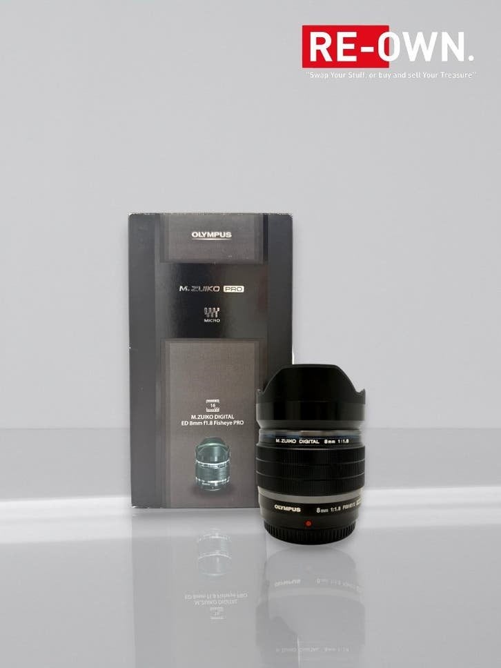 OLYMPUS M.ZUIKO 8MM F/1.8 FISHEYE PRO | MFT | GARANTIE, Micro Four Thirds, Fisheye-lens, Ophalen of Verzenden, Zo goed als nieuw