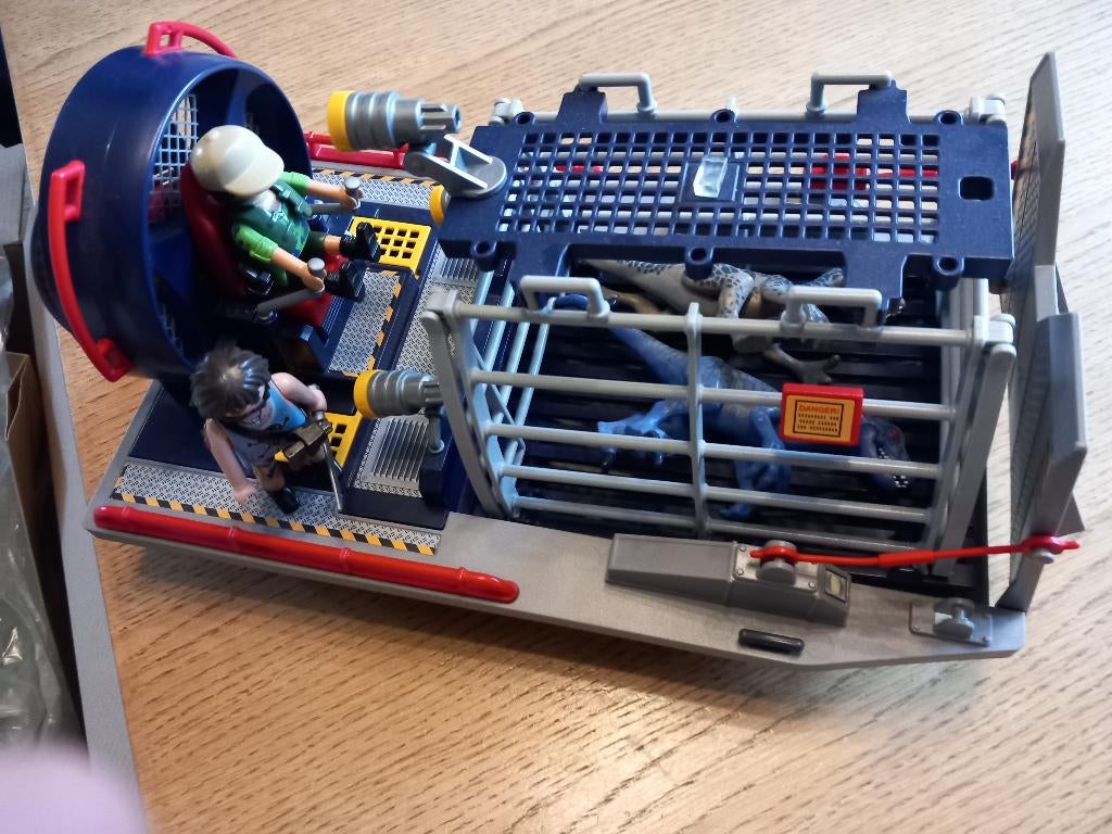 Playmobil bateau avec cage, Enlèvement, Utilisé, Ensemble complet