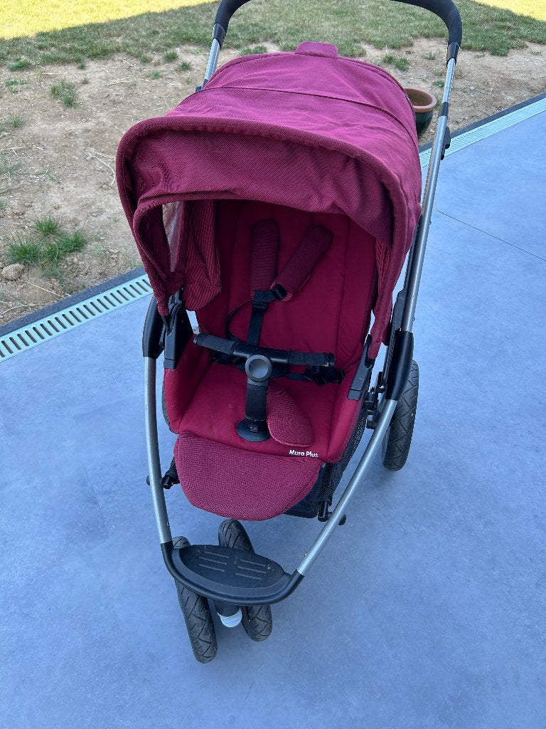Poussette + maxi cosi et nacelle, Avec siège auto, Enlèvement, Utilisé, Poussette
