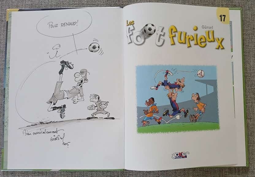 BD Les Foot furieux 17 Gürsel Dédicace EO Neuf, Eén stripboek, Ophalen of Verzenden, Nieuw