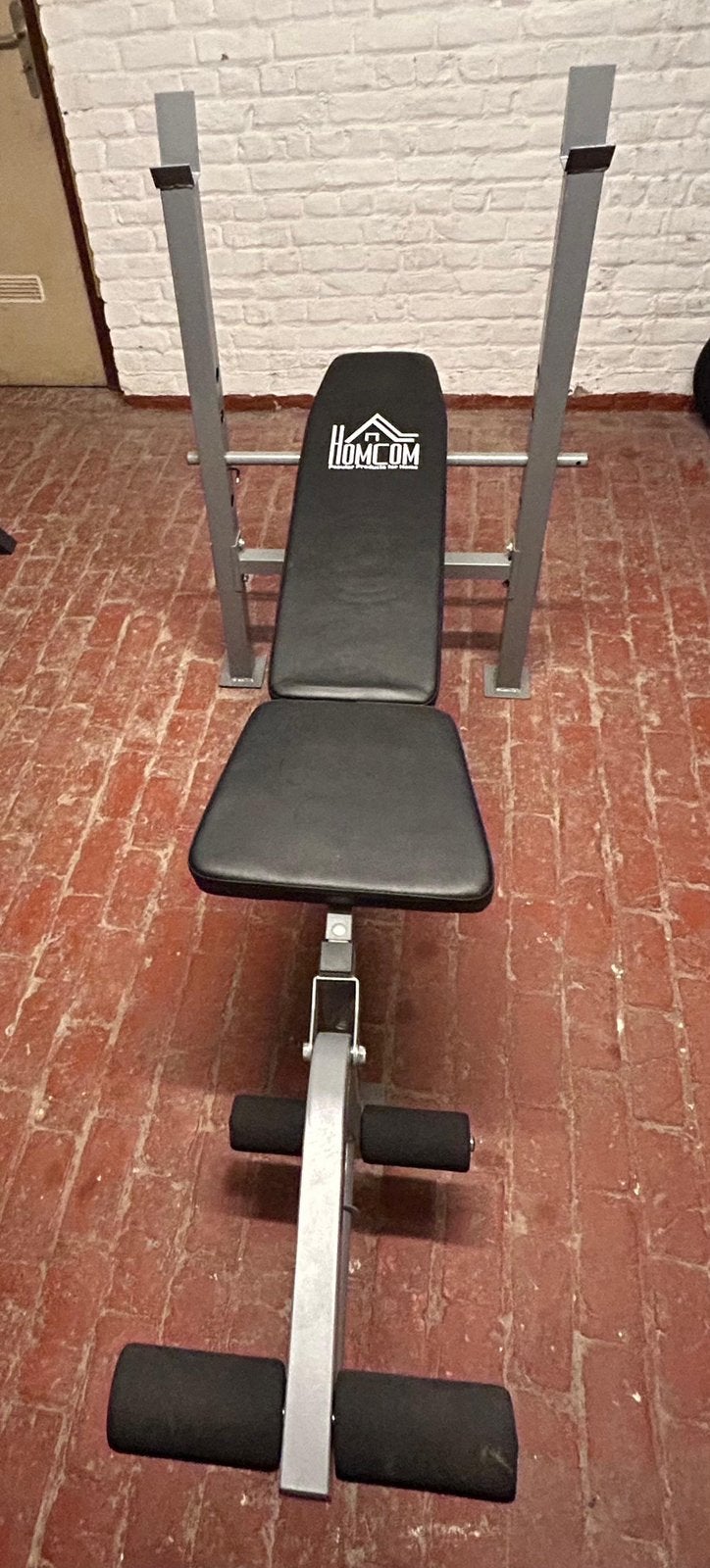 Banc de musculation réglable HOMCOM, Comme neuf, Enlèvement, Bras, Métal