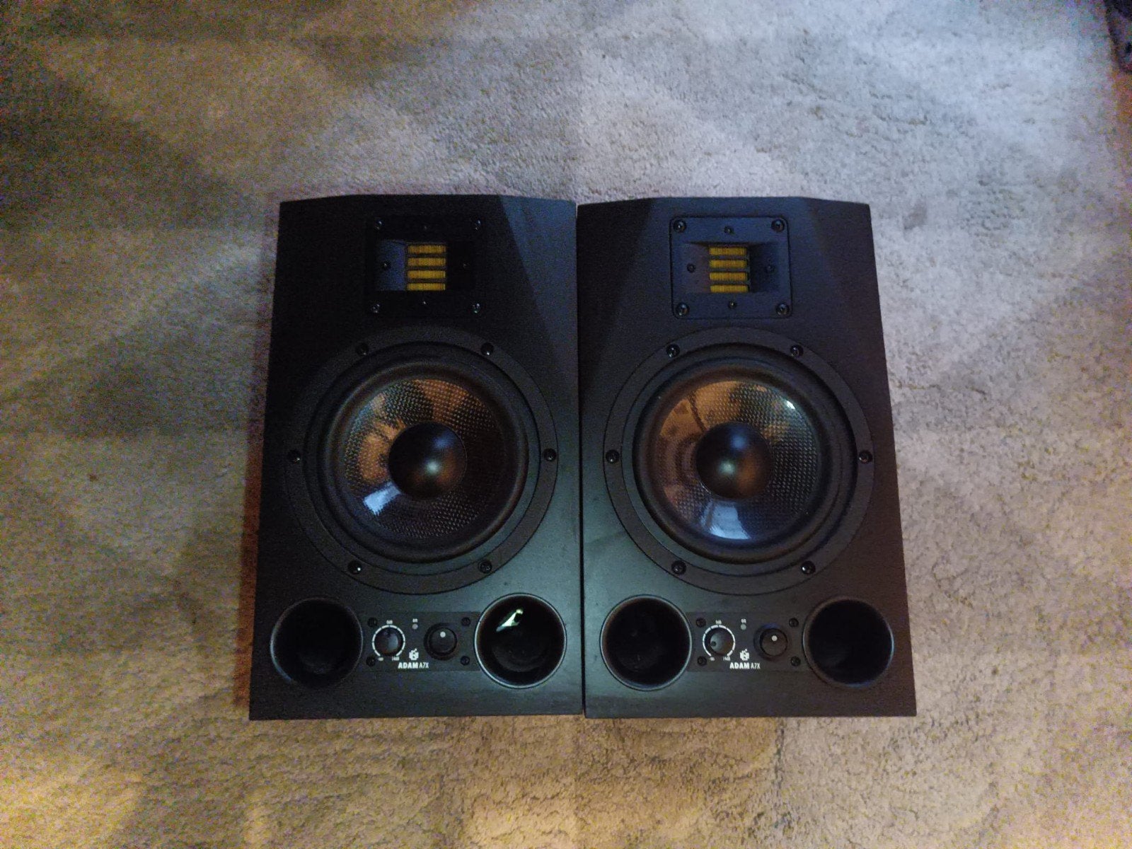 ADAM 47x ACTIVE SPEAKERS + SUB 7 ACTIVE SUBWOOFER, Autres marques, Bass-reflex, Enlèvement, Utilisé