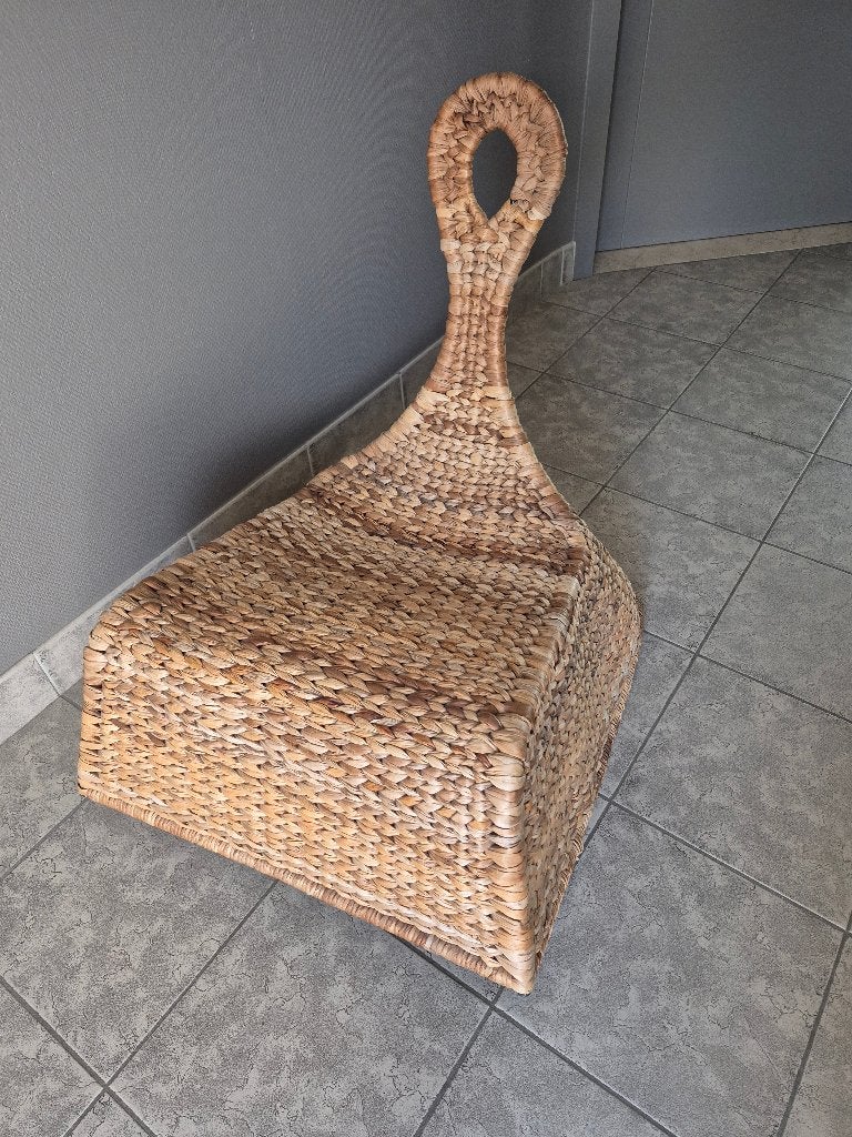 Vintage IKEA schommelstoel Gullholmen, Ophalen, Riet of Rotan, Bruin, Zo goed als nieuw