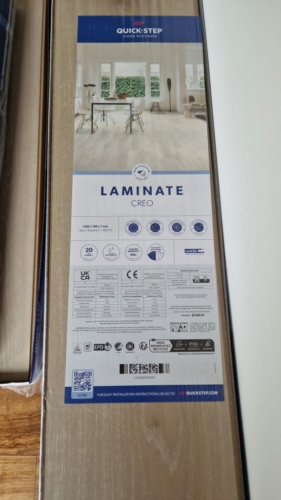 Quick-Step Creo Laminaat – Tennessee Lichte Eik - CRH3179, Bricolage & Construction, Planches & Dalles, Aggloméré, Synthétique