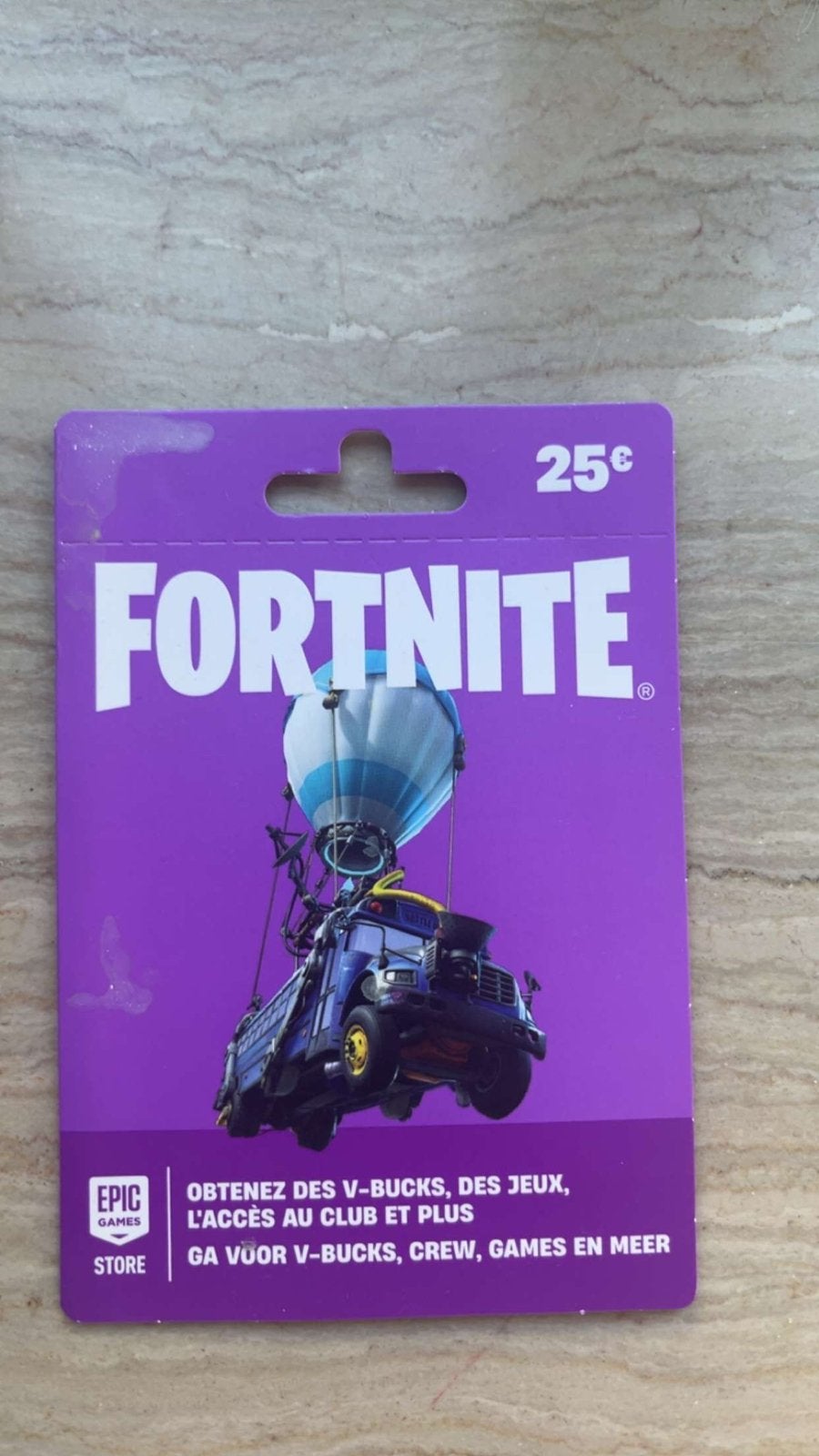 Fortnite 25 euro cadeaubon, Cadeaubon