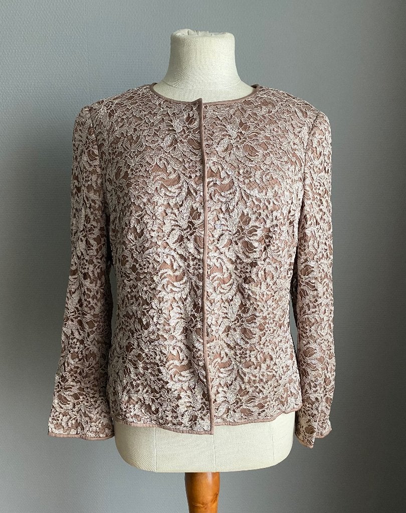 Bruine blazer Rena Lange maat 42, Kleding | Dames, Jasjes, Kostuums en Pakken, Bruin, Verzenden, Maat 42/44 (L), Rena Lange