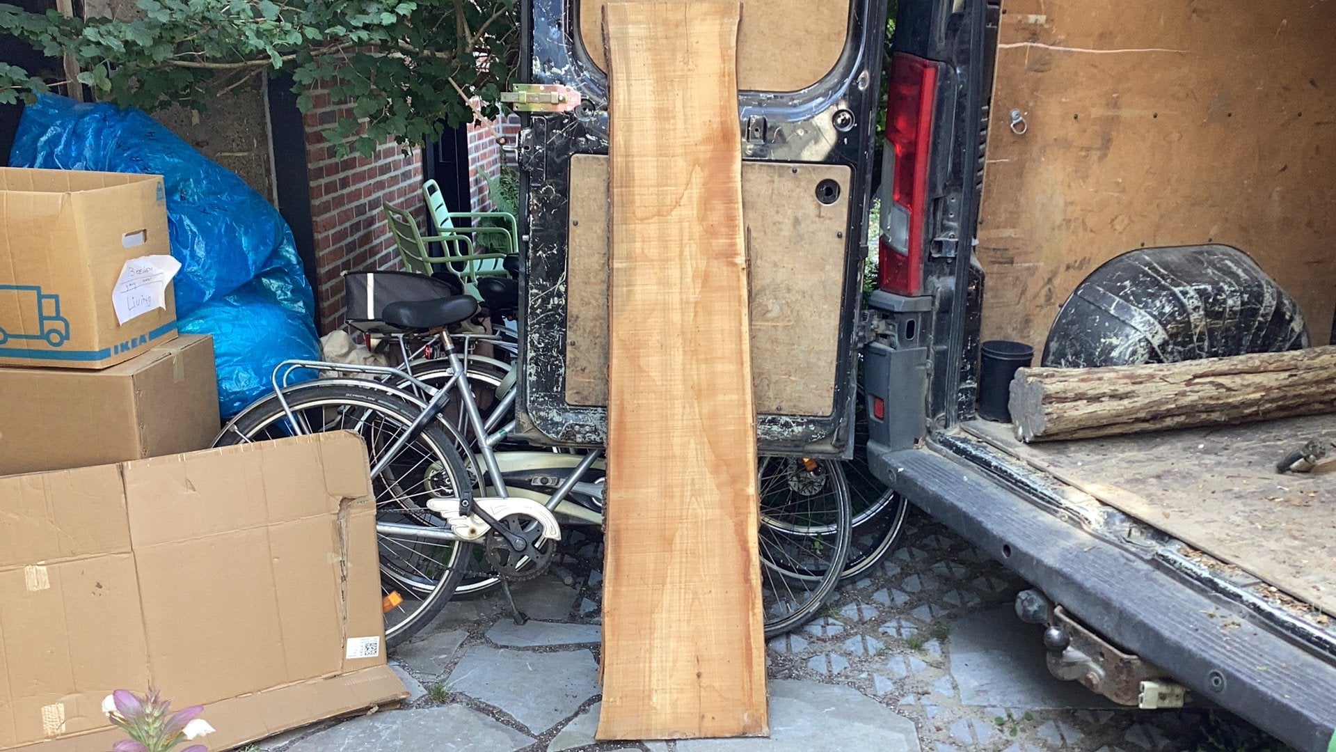 kersenhout planken kerselaar, Tuin en Terras, Terrasdelen en Vlonders, Ophalen, Zo goed als nieuw, Hout