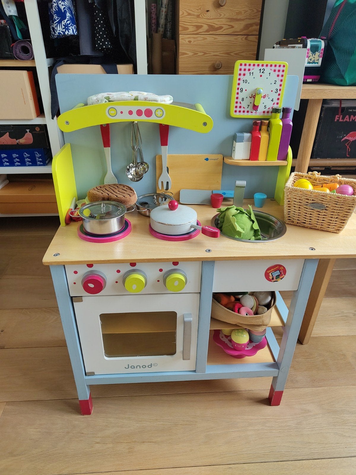 Cuisine en bois Janod avec beaucoup d'accessoires, Ophalen, Gebruikt, Ontdekken