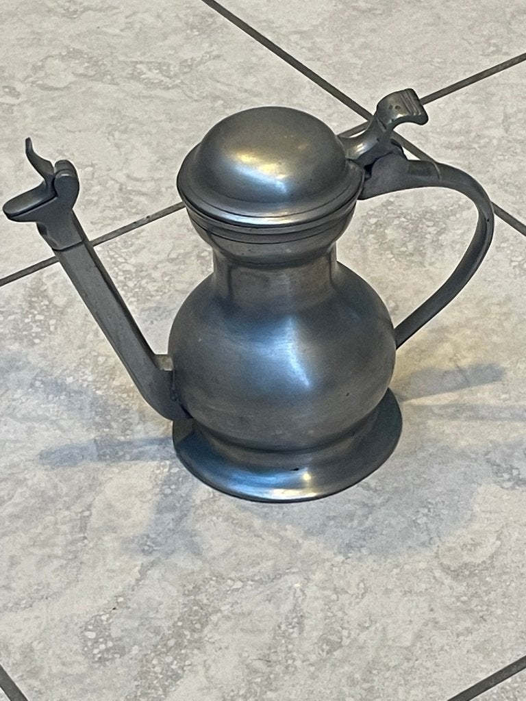 Tinnen kan met deksel, Antiek en Kunst, Antiek | Tin, Ophalen