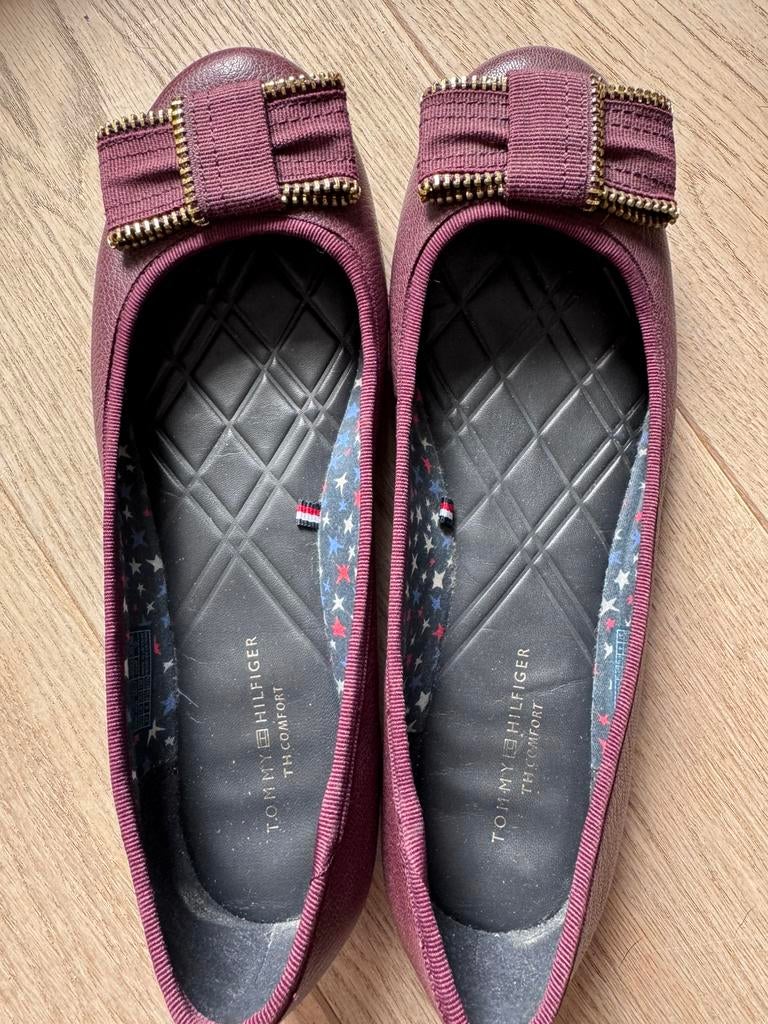 Tommy Hilfiger ballerinas, Rouge, Enlèvement ou Envoi, Porté, Ballerines