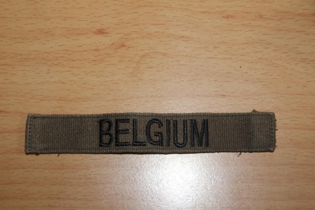ABL Badge voor jas „Belgium”, Verzamelen, Verzenden, Landmacht, Embleem of Badge