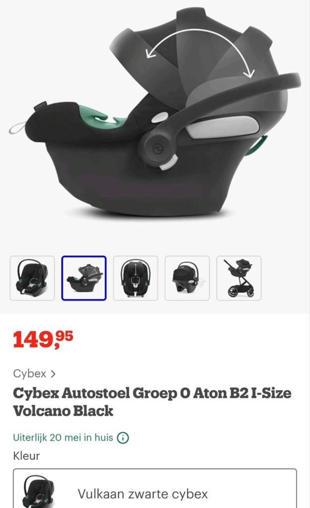 CYBEX A-TON B2 i-SIZE autostoel NIEUW!!, Kinderen en Baby's, Autostoeltjes, Ophalen, Nieuw, 0 t/m 13 kg, Maxi-Cosi