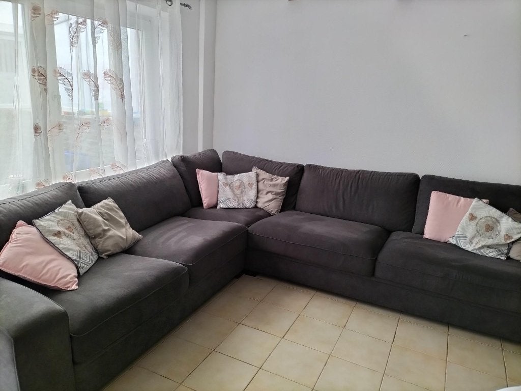 HOEKBANK, Huis en Inrichting, Zetels | Complete zithoeken, Ophalen, Zo goed als nieuw, Stof