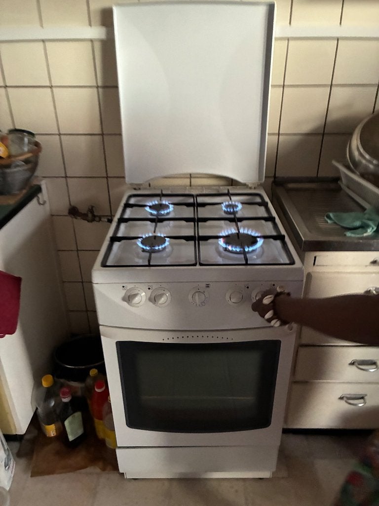 Fornuis (gas), Huis en Inrichting, Keuken | Keukenbenodigdheden, Ophalen, Wit, Overige materialen, Overige merken