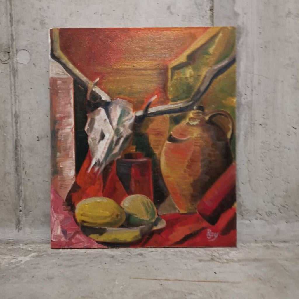 Nature morte Vanitas avec un crâne de cerf - Ray, Enlèvement