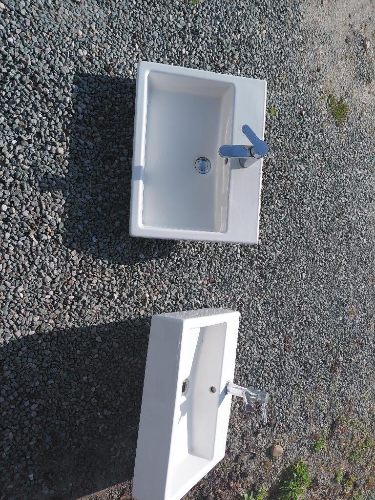 2x lavabo duravit, Enlèvement, Comme neuf, Pierre, Lavabo