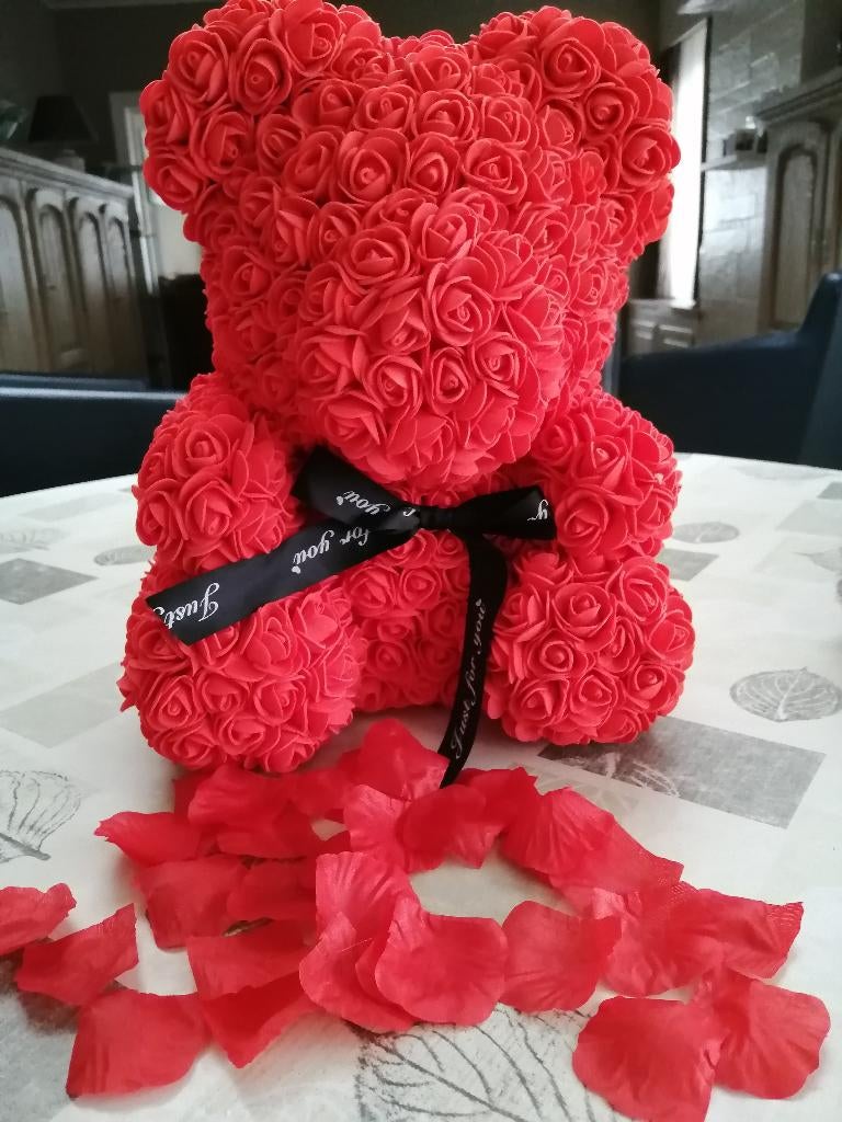 rode liefdes bloem( roosjes ) beer 40, Enlèvement ou Envoi, Comme neuf, Autres types