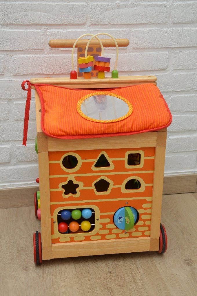 houten I'm Toy Speelhuis op Wieltjes, Kinderen en Baby's, Speelgoed | Houten speelgoed, Ophalen, Gebruikt, Duw- of Trekspeelgoed