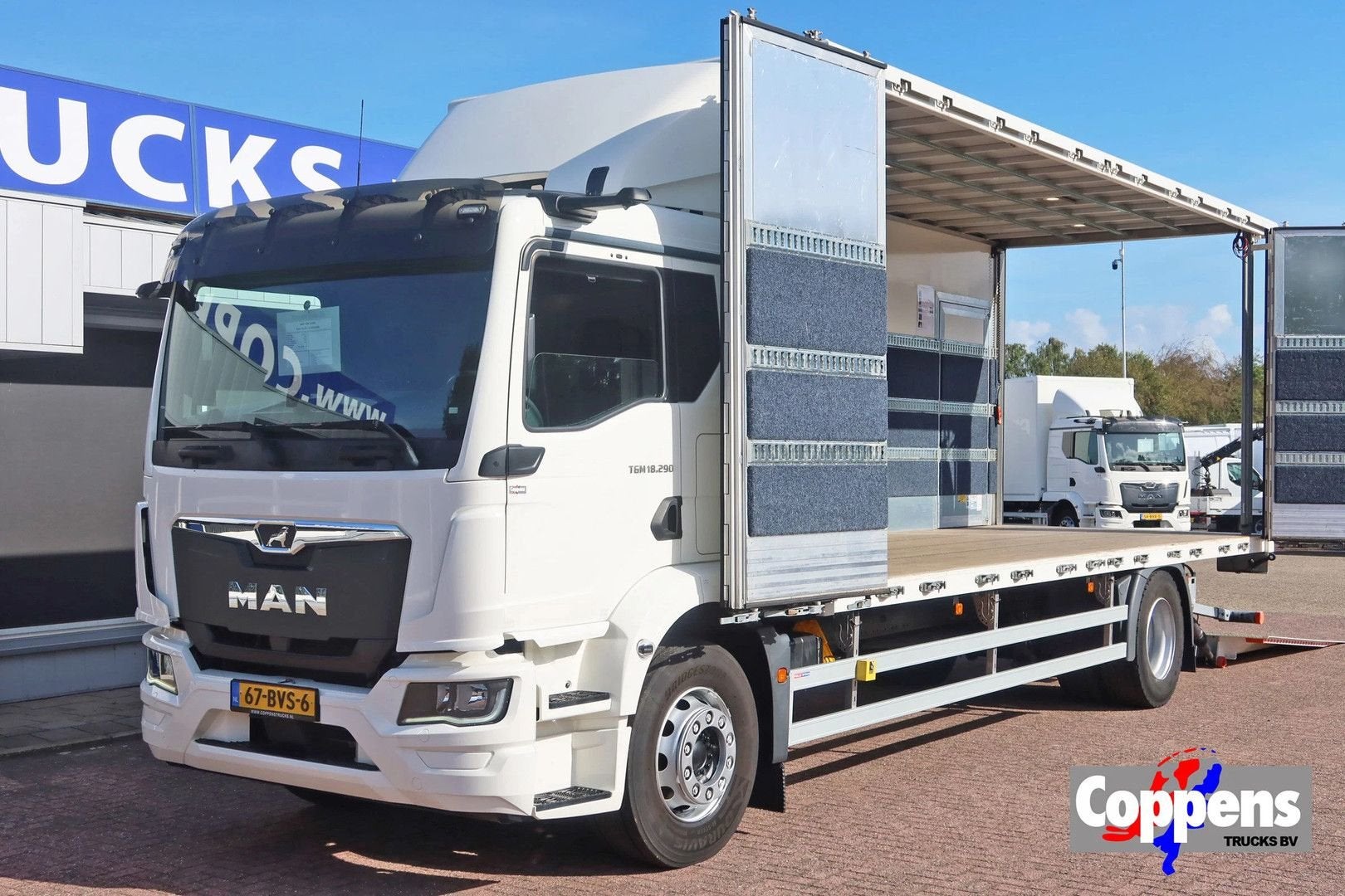 MAN TGM 18.290 Bakwagen Laadbak + Zijdeuren, Auto's, Automaat, MAN, Bedrijf, Diesel