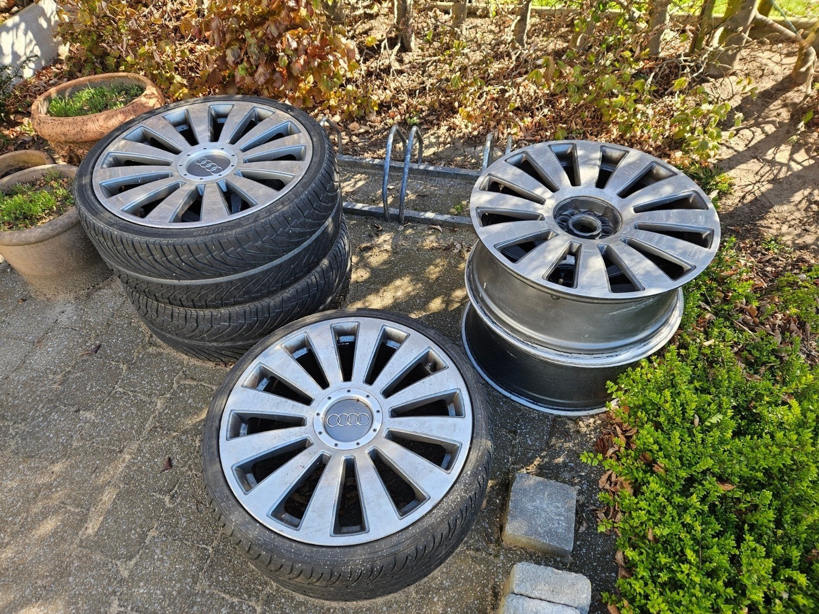 19 inch velgen audi, Ophalen