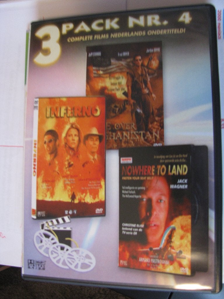 3-Pack DVD: Fire Over Afghanistan, Inferno, Nowhere to Land, CD & DVD, DVD | Thrillers & Policiers, Enlèvement ou Envoi, Anglais