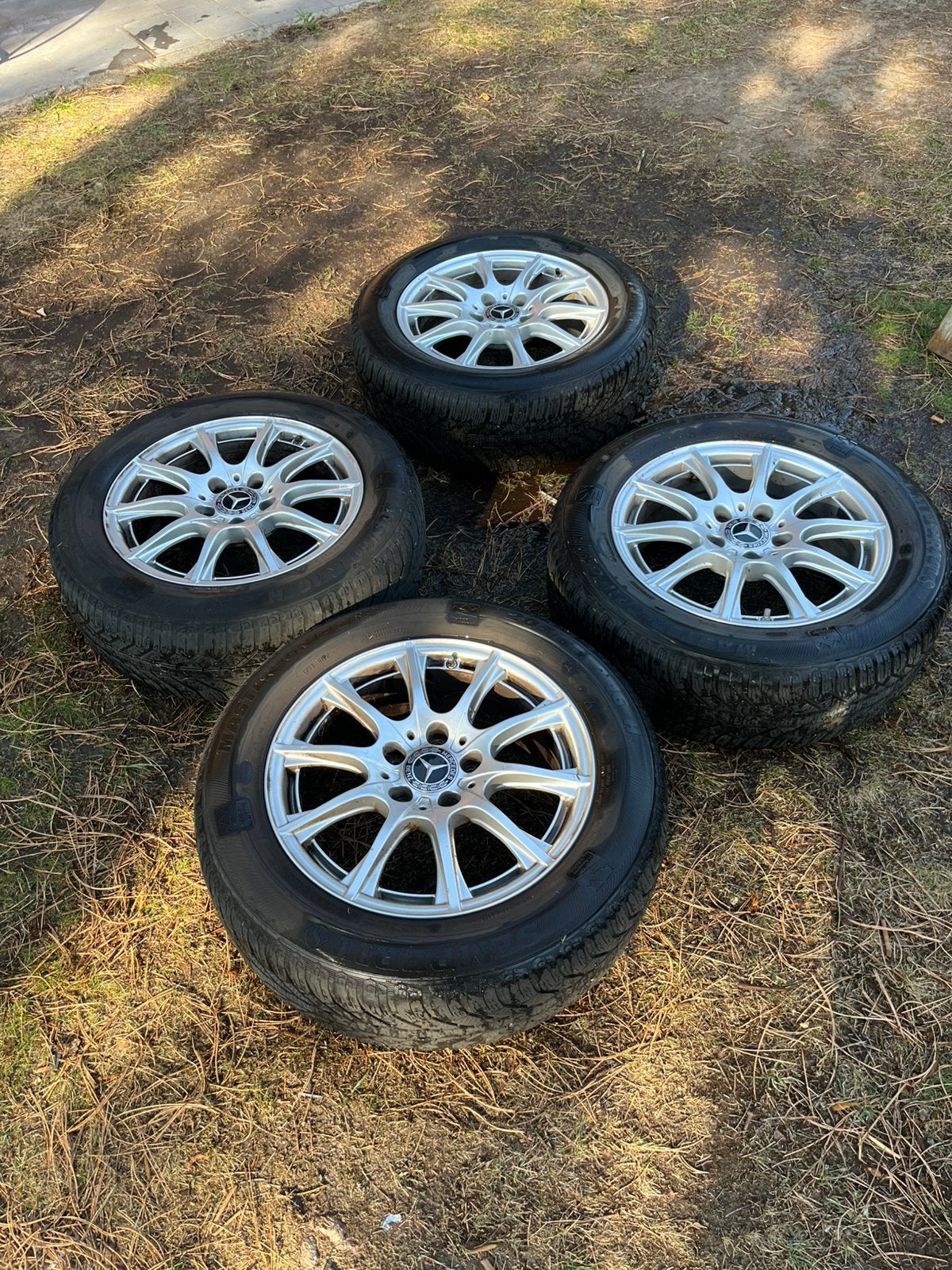 Originele Mercedes velgen + banden te koop, Autos : Divers, Enlèvement, Utilisé