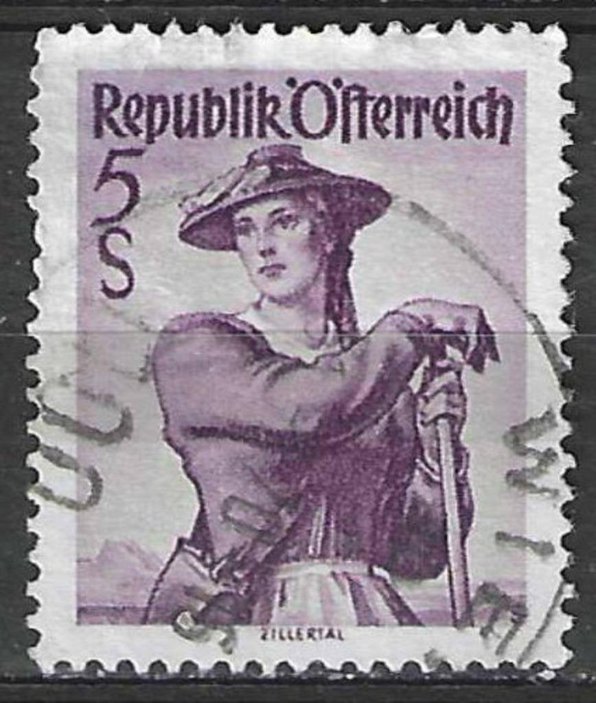 Oostenrijk 1948/1950 - Yvert 754 - Klederdrachten (ST), Verzenden, Gestempeld