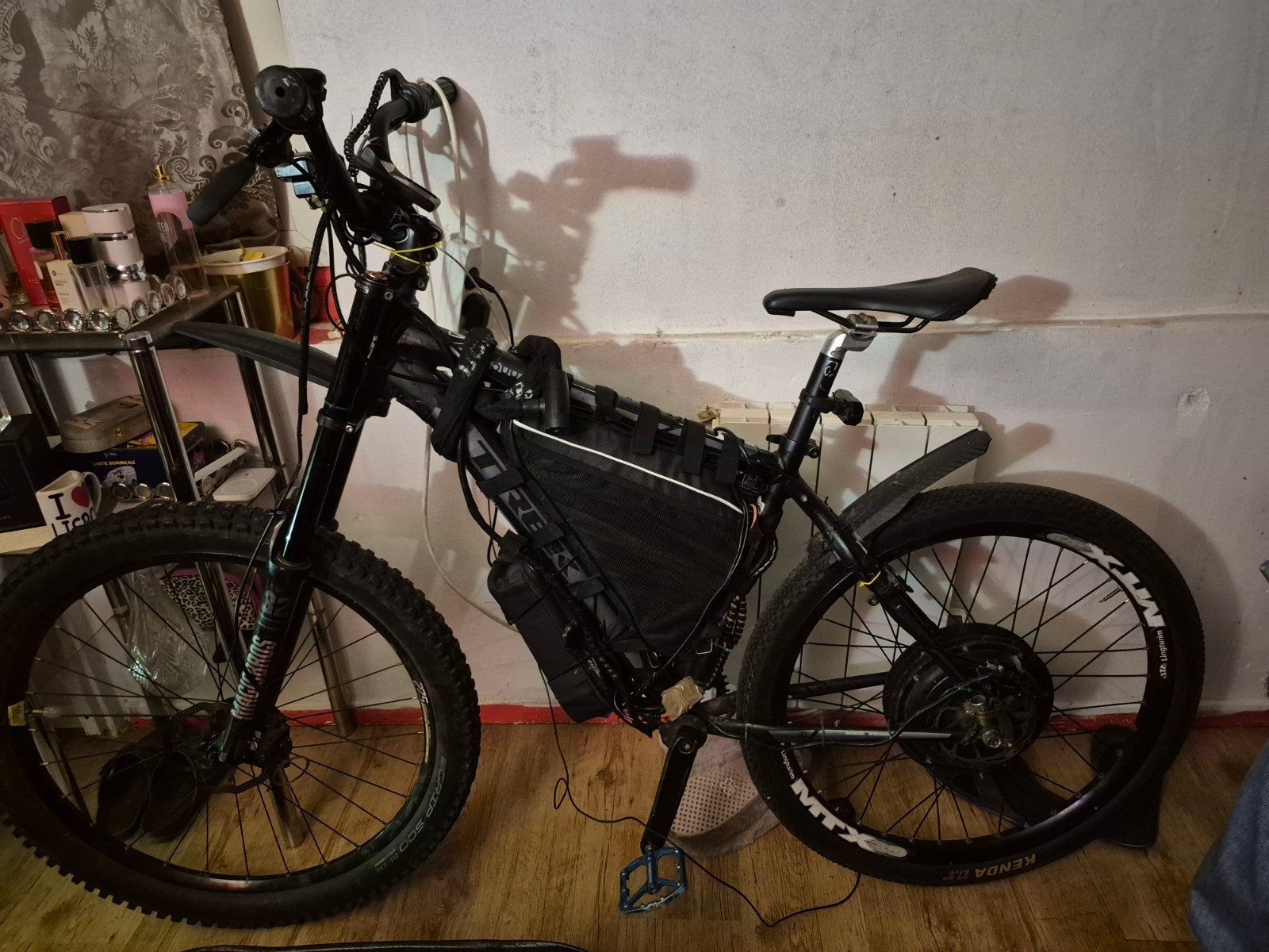 elektrische fietsbatterij 72v 3000wt volledige optie, Overige merken, Gebruikt, Ophalen of Verzenden, 59 cm of meer