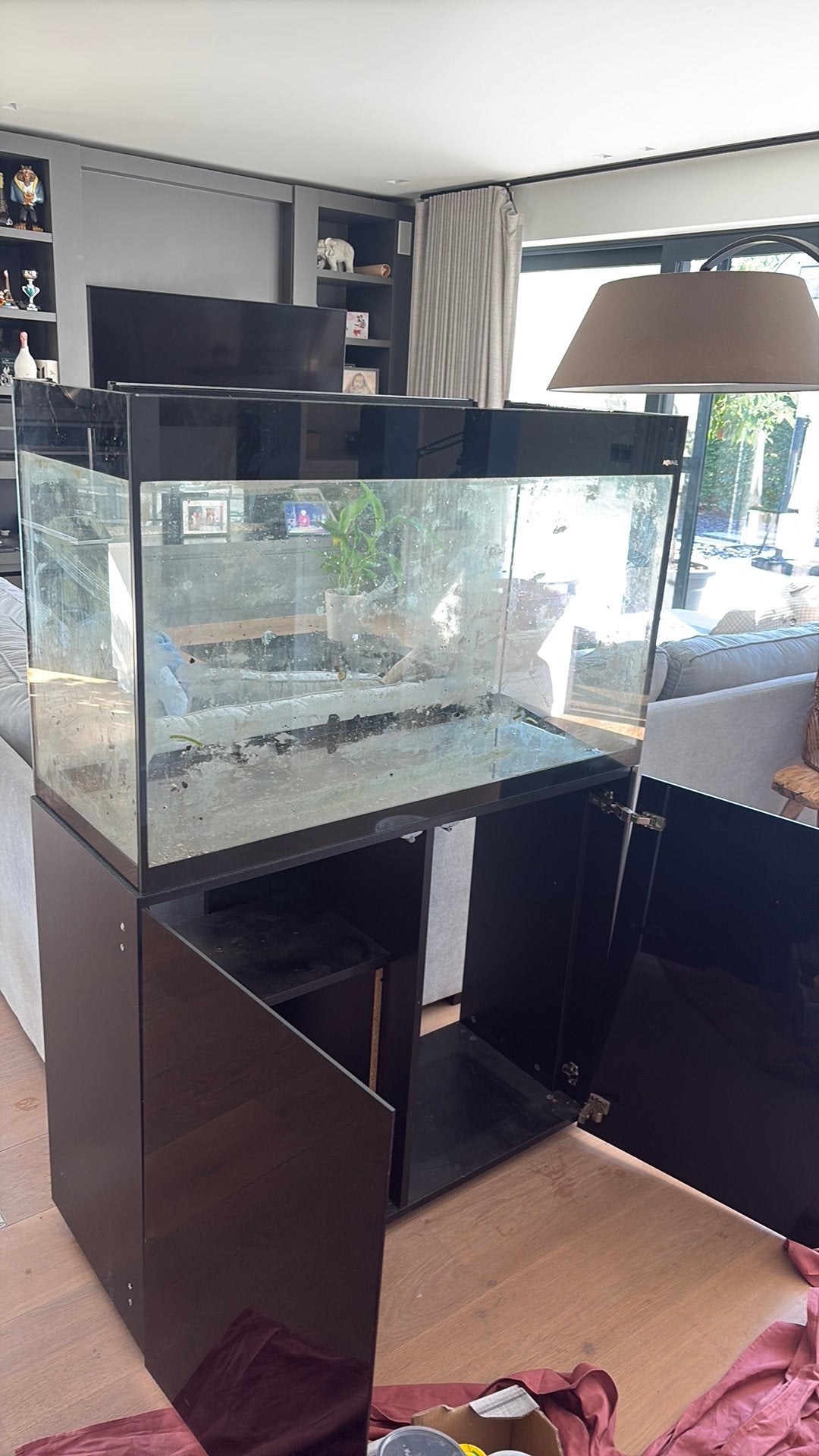 Aquarium, Dieren en Toebehoren, Gebruikt, Inclusief deksel, Ophalen of Verzenden, Leeg aquarium