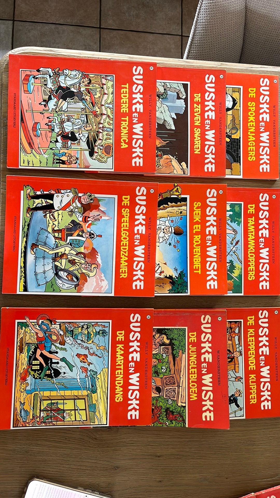 Suske en Wiske lot 11 oudere albums onder nr. 100, Meerdere comics, Ophalen, Gelezen, Europa
