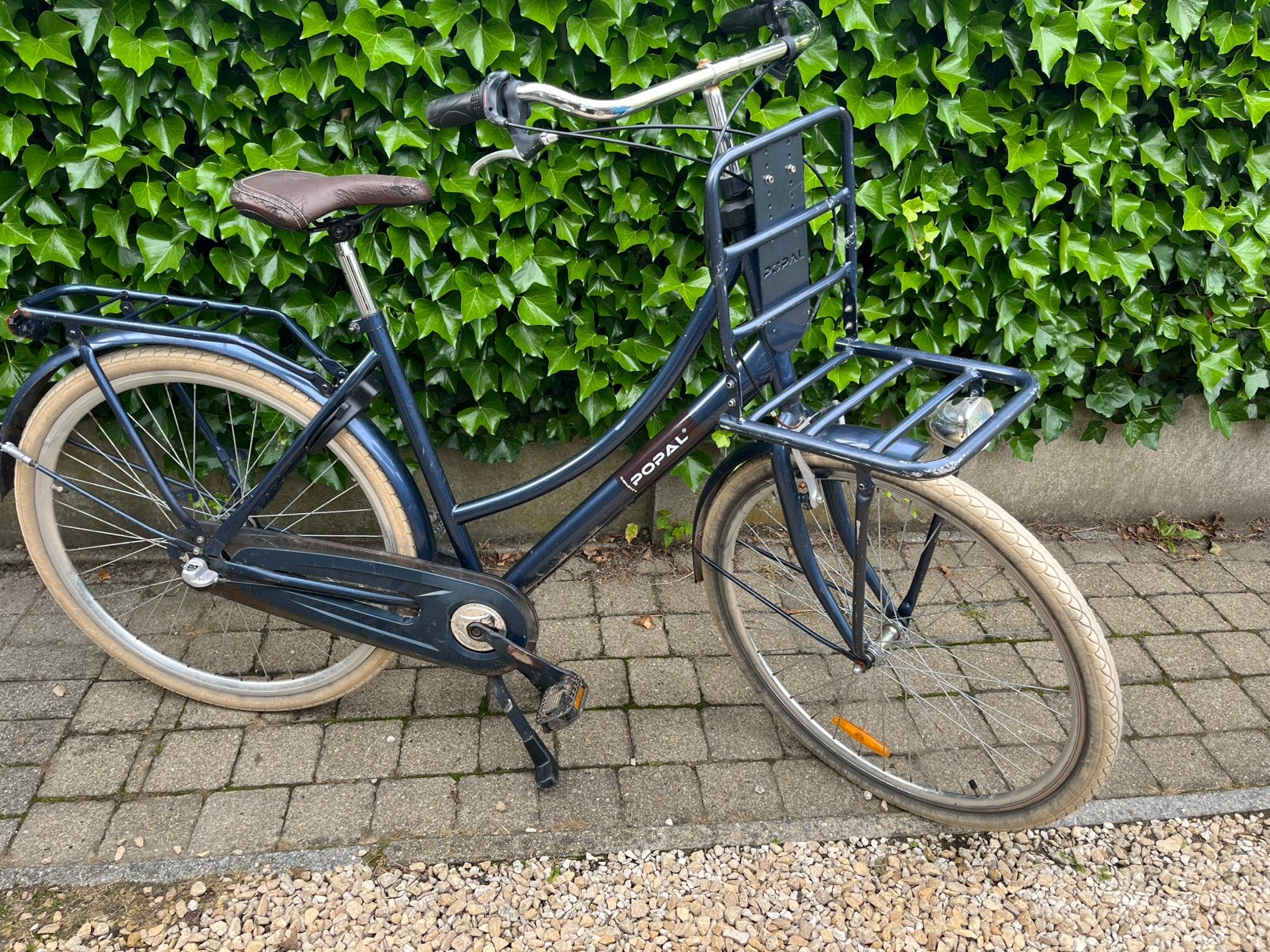 Popal - blauwe vrouwenfiets, Fietsen en Brommers, Ophalen, Gebruikt, Versnellingen, 56 cm of meer
