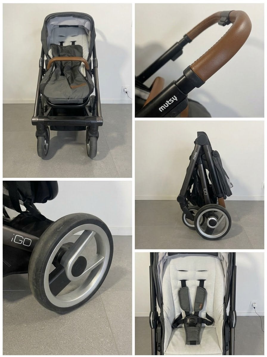 Mutsy iGo / i2 Kinderwagen / Wandelwagen Inclusief voetenzak, Kinderen en Baby's, Duowagen, Zo goed als nieuw, Mutsy, Ophalen