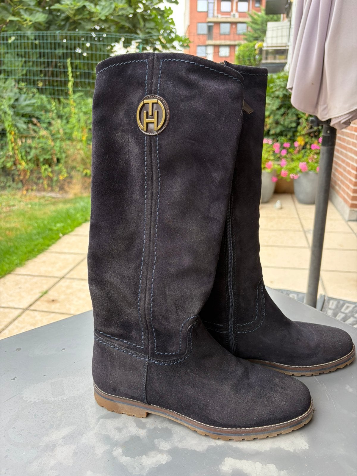 Suede laarzen, Ophalen of Verzenden, Zo goed als nieuw, Zwart