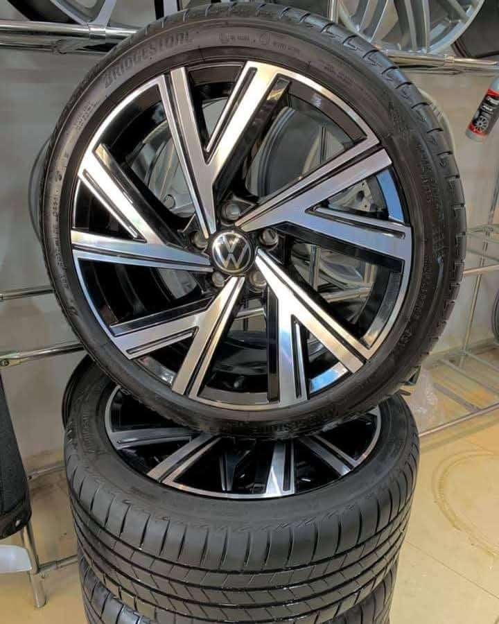 Jantes 5/112  Golf 8 RLINE, Ophalen, 18 inch, Gebruikt, Velg(en)
