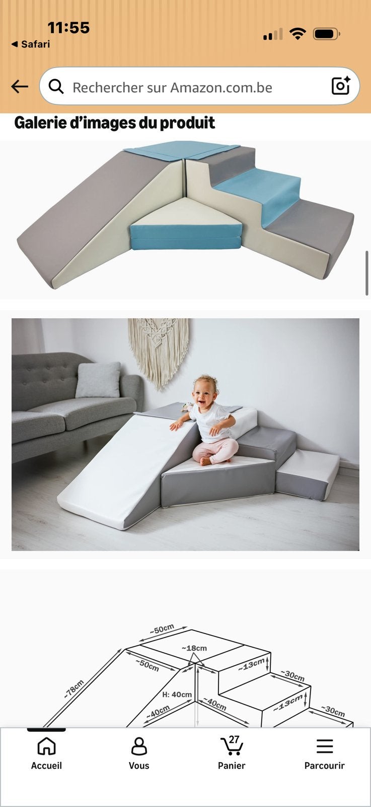 Block mousse enfant, Enlèvement, Comme neuf