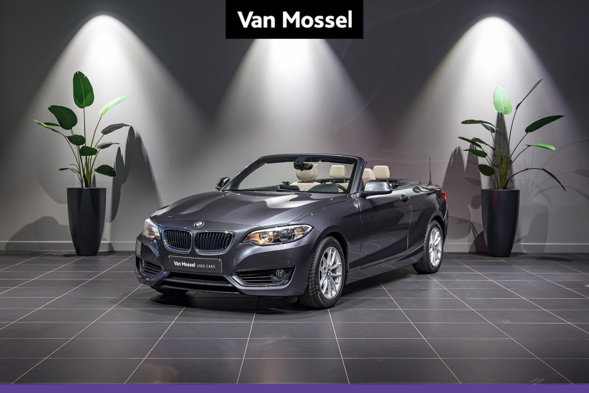 BMW 2-serie Cabrio 218i PDC | LEDER, Auto's, 4 zetels, Gebruikt, Euro 6, 124 g/km